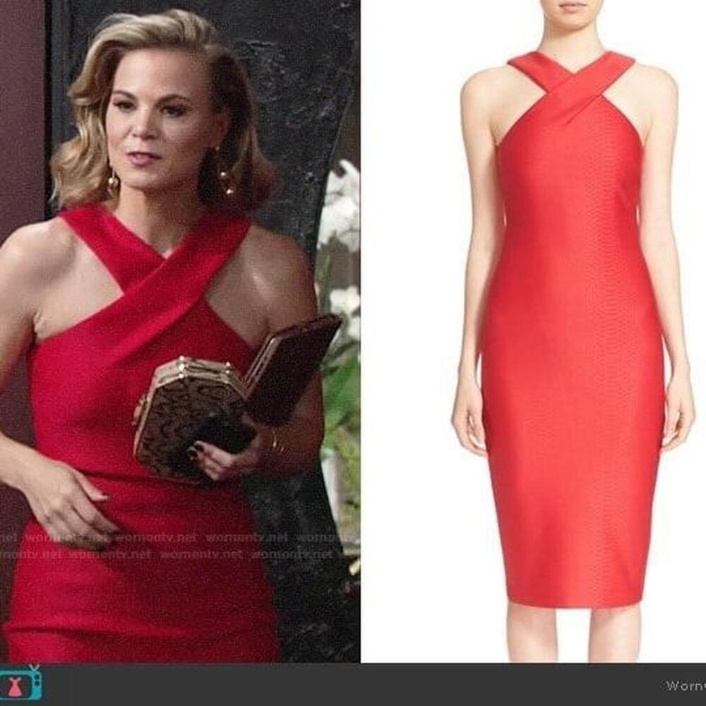 Ted Baker Red Snake Dress